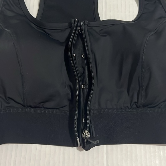 Amoena Gloria Zipper Support Sports Bra Women’s Medium Black 44070 - Picture 6 of 10